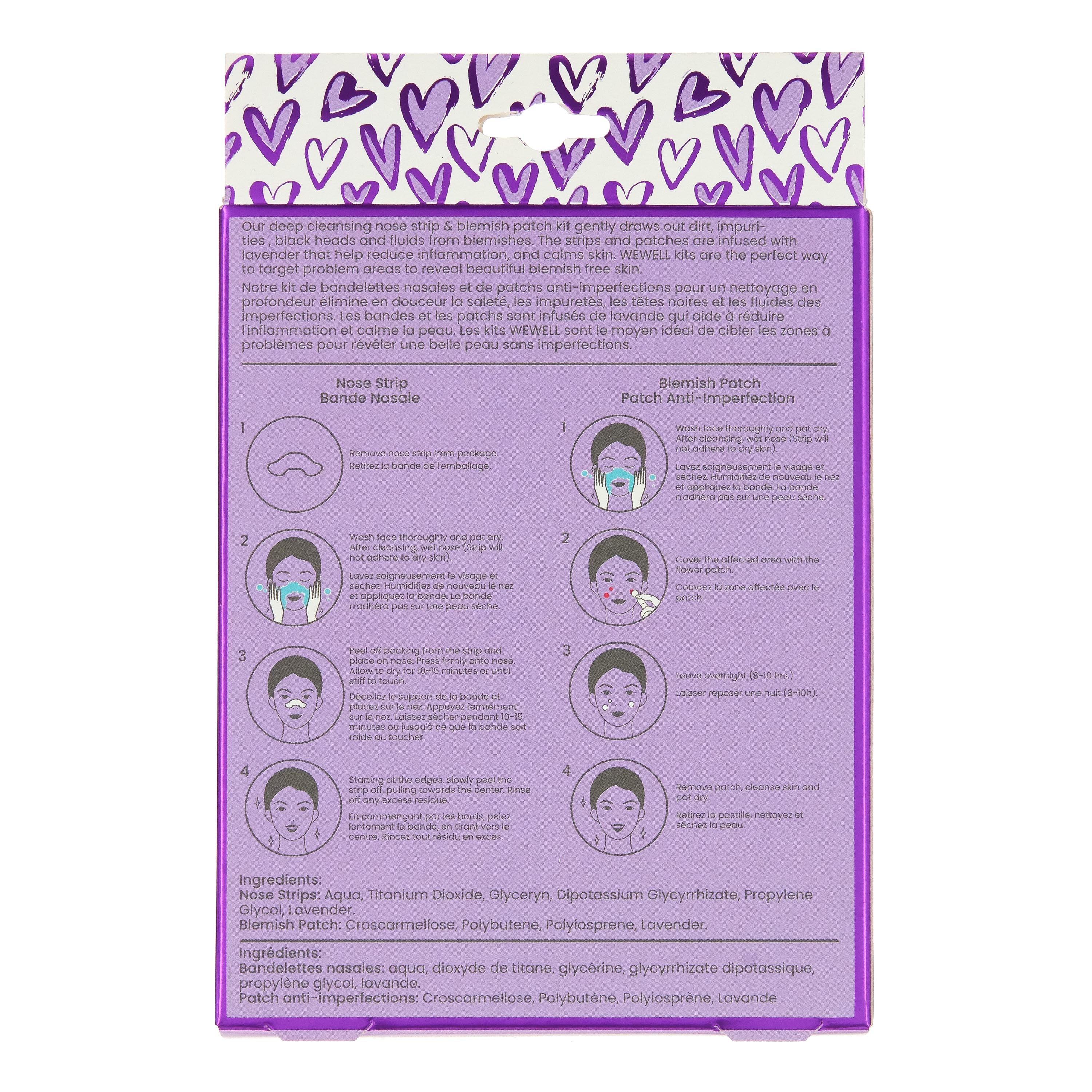 NOSE STRIP & BLEMISH PATCH KIT - LAVENDER EXTRACT
