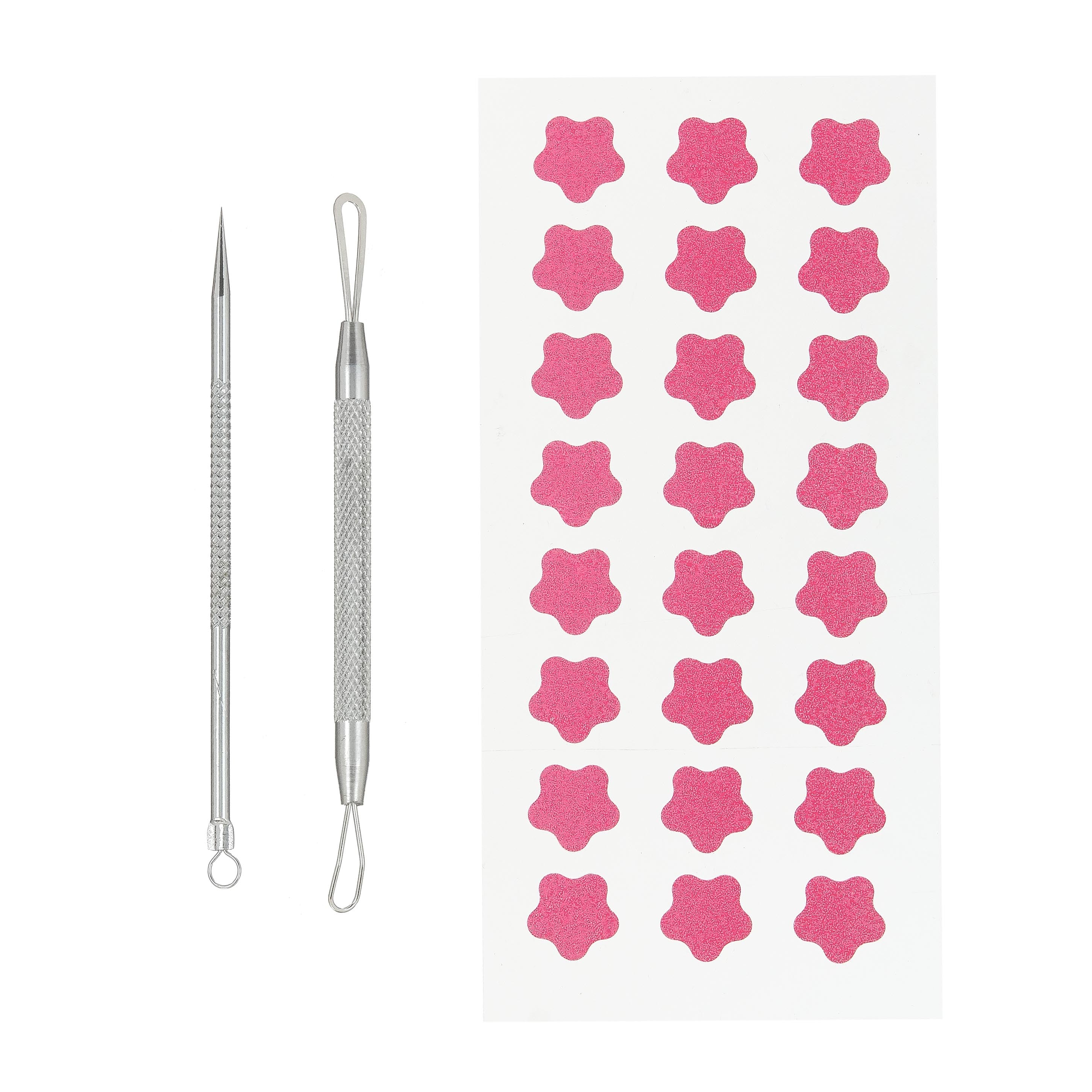 DOUBLE SIDED PORE EXTRACTOR & BLEMISH PATCH KIT - ROSE EXTRACT
