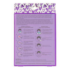 DOUBLE SIDED PORE EXTRACTOR & BLEMISH PATCH KIT - LAVENDER EXTRACT