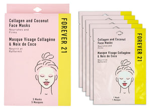 FOREVER 21 Multipack Collagen and Coconut Face Masks