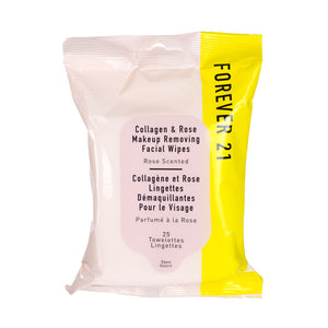 FOREVER 21 Collagen and Rose Makeup Removing Facial Wipes