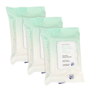 Blûm Naturals® Combination/Oily Skin Daily Cleansing & Makeup Remover Towelettes