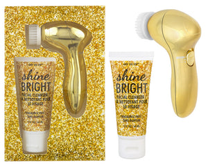 Shine Bright Facial Brush Set (Gold)
