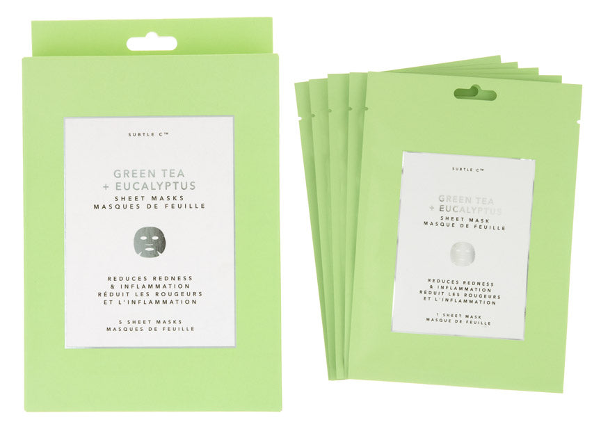 Horn flod Blossom Green Tea + Eucalyptus Sheet Mask – Jean Pierre Cosmetics