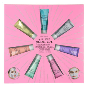 FACE MASK SET OF 7 - GET YOUR GLOW ON