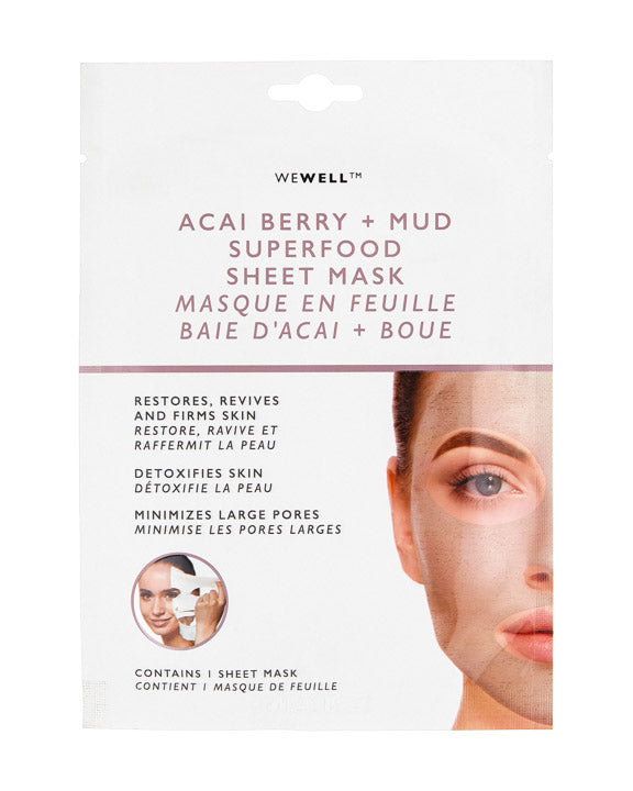 Pierre Jean Cosmetics BERRY MASK – SHEET SUPERFOOD ACAI BOX MUD