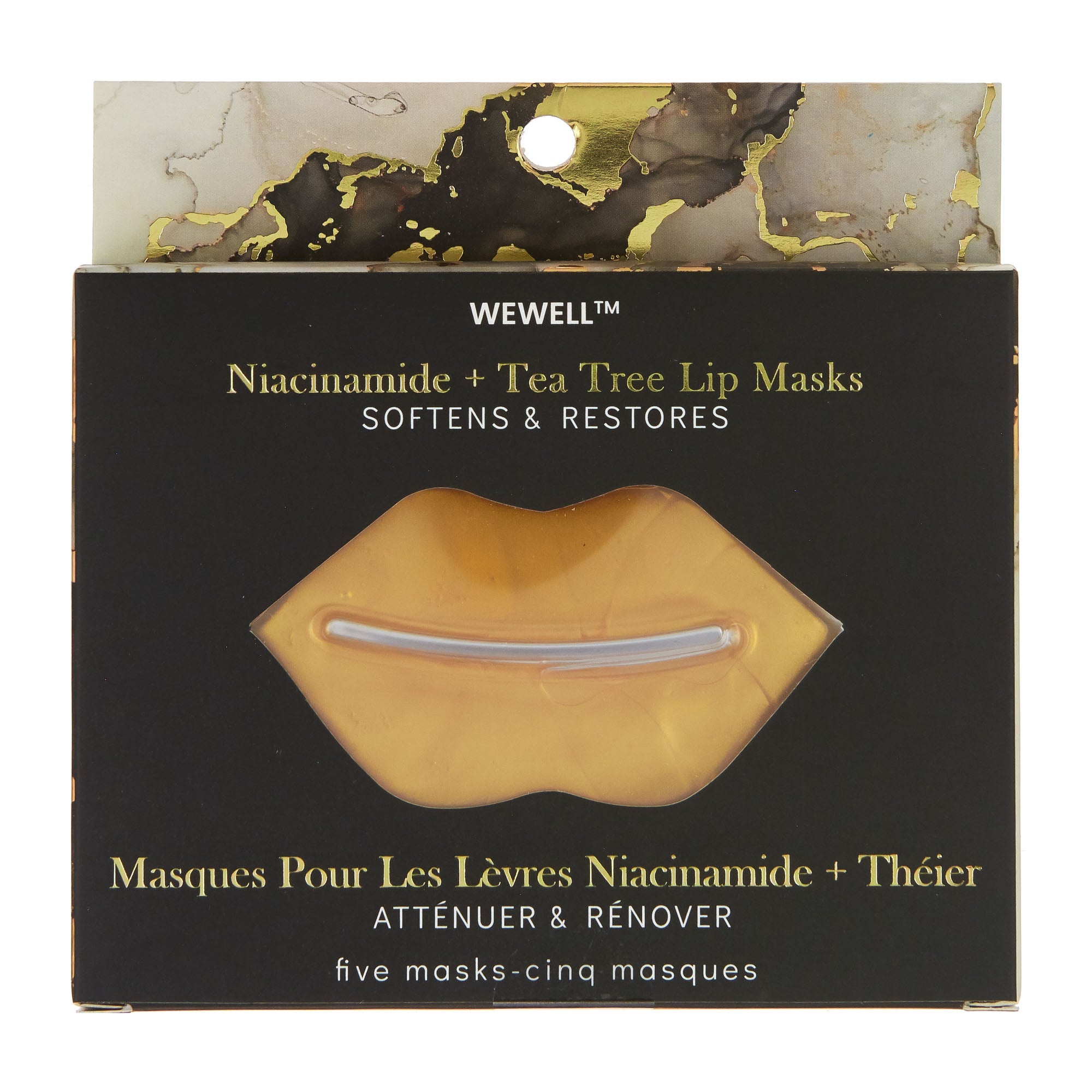 GOLD LIP MASKS - NIACINAMIDE & TEA TREE